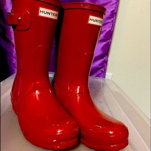 Red Hunter Boots 🔴 Ladies Size 6 🔴 Barely Worn 🔴 $75